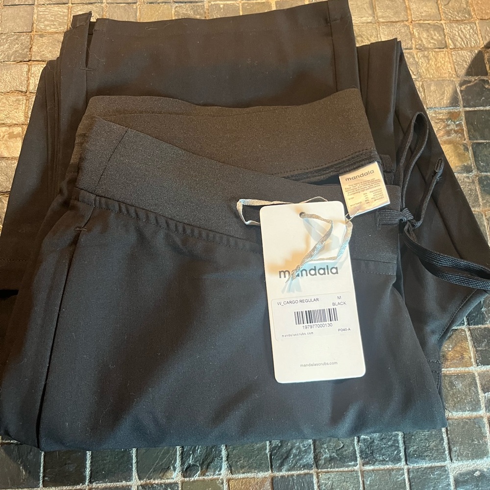 Black Jogger Scrub Pant